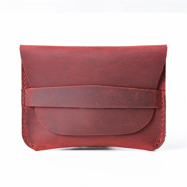 Vintage Brown Leather Men's Coin Holder Black Card Wallet Slim billfold Wallet F FY00381142