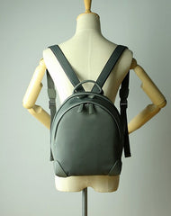 Womens Nylon Small Backpack Purse Dark Blue&Brown Best Mini Backpack Purse Nylon Rucksack for Ladies