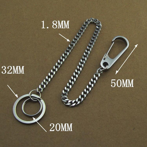Stainless Steel 15inch Wallet Chain Cool Punk Rock Biker Trucker Wallet Chain Trucker Wallet Chain for Men