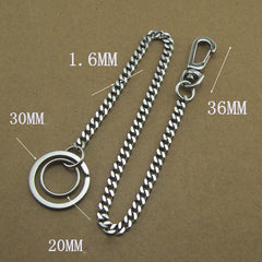 Stainless Steel 15inch Wallets Chain Cool Punk Rock Biker Trucker Wallet Chain Trucker Wallet Chain for Men