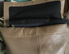 Vintage WOMENs LEATHER Large Messenger Bag Shoulder Bag Purse FOR WOMEN