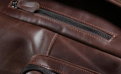 Cool Leather Mens Backpack Travel Backpack School Backpacks for Men