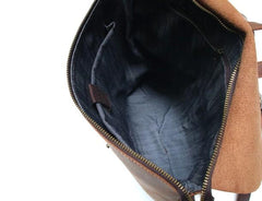 Cool Black Mens Leather Backpack Travel Backpacks School Backpacks for men