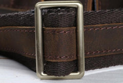 Vintage Coffee Leather Mens Briefcases Work Bag Laptop Bag Business Bag for Men