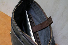 Leather Coffee Mens Backpack Cool Travel Backpacks Laptop Backpack for men