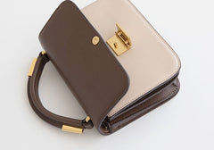 Stylish Leather Womens Small Handbag Work Purse Shoulder Bag for Women