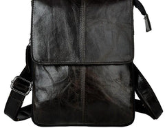 Mens Leather Small COURIER BAG Side Bag Waist Pouch Holster Belt Case Belt Pouch for Men