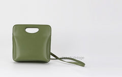 Cute Green Black Leather Womens Mini Crossbody Purse Shoulder Bag for Women
