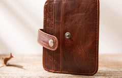 Leather Mens Card Holder Slim Front Pocket Wallet Card Wallets for Men
