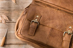 Brown Mens Leather Backpacks Travel Backpacks Laptop Backpack for men