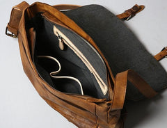 Handmade Leather Mens Cool Shoulder Bag Messenger Bag for men