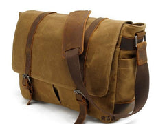 Waxed Canvas Mens Camera Shoulder Bag Canvas Messenger Bag Canvas Camera Side Bag for Men