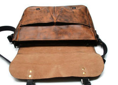 Cool Handmade Vintage Leather Mens Messenger Bags Shoulder Bag for men