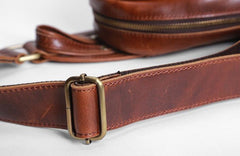 Cool Leather Mens Sling Bag Shoulder Sling Bag Chest Bag for men