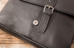 Cool Leather Mens Small Messenger Bag Side Bag Shoulder Bags for Men