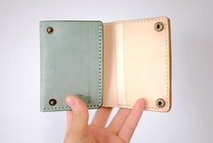 Handmade LEATHER Womens Trifold Small Wallet Leather Small Wallet FOR Women