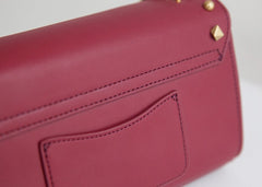 Leather Stylish Womens Rivet Handbag Work Purse Chain Shoulder Bag for Women