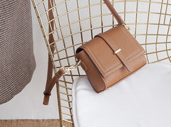 Minimalist Leather Womens Stylish Small Shoulder Bag Crossbody Purse for Women