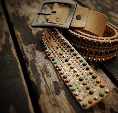 Handmade Genuine Leather Mens Belt Custom Cool Leather Men Black Belts for Men