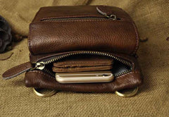 Vintage Leather Belt Pouches for Men Waist Bag BELT BAGs Shoulder Bag For Men