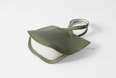 Cute Leather Green Womens Mini Chain Purse Handbag Chain Shoulder Bag for Women