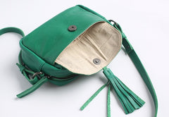 Vintage LEATHER WOMEN Tassels Crossbody Purses Small SHOULDER BAG FOR WOMEN