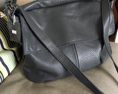 Vintage WOMENs LEATHER Large Messenger Bag Shoulder Bag Purse FOR WOMEN