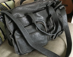 Vintage WOMENs LEATHER Travel Handbag Travel Bag Shoulder Bag FOR WOMEN