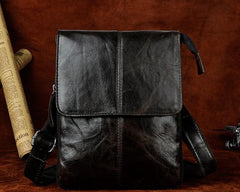Mens Leather Small COURIER BAG Side Bag Waist Pouch Holster Belt Case Belt Pouch for Men
