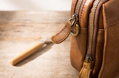 Leather Belt Pouch Belt Cases Mens Waist Bag Small Shoulder Bag for Men