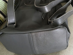 Vintage Soft LEATHER WOMEN Bucket Backpack School Backpack FOR WOMEN