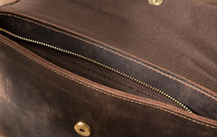 Vintage Leather Small Mens Cool Messenger Bags Small Shoulder Bag for Men