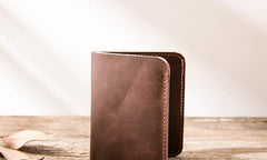 Cool Leather Mens Small Wallets Bifold billfold Wallet Slim Front Pocket Wallet for Men