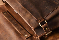 Handmade leather mens Briefcases Messenger bags Vintage Laptop Briefcases Business Briefcases - EverHandmade