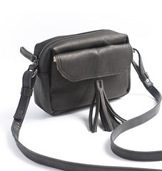 Vintage LEATHER WOMEN Tassels Crossbody Purses Small SHOULDER BAG FOR WOMEN