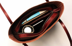 Stylish LEATHER Brown WOMEN Tote Bag Tote Shoulder Purses FOR WOMEN