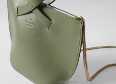 Cute Leather Green Womens Mini Chain Purse Handbag Chain Shoulder Bag for Women