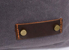 Mens Waxed Canvas Small Side Bag Messenger Bag Canvas Courier Bag for Men