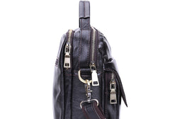Leather Small Handbag Messenger Bag Shoulder Bag For Men