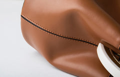 Cute Leather Womens Mini Bucket Handbag Crossbody Purse Barrel Shoulder Bag for Women