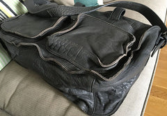 Vintage WOMENs LEATHER Travel Handbag Travel Bag Shoulder Bag FOR WOMEN