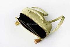 Cute Leather Green Womens Mini Box Crossbody Purse Box Shoulder Bag for Women