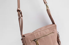 Stlyish WOMENs LEATHER Tassels Shoulder Bag Saddle Crossbody Purse With tassels