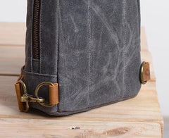 Cool Canvas Mens Sling Bag Sling Backpack One Shoulder Pack Chest Bag for men