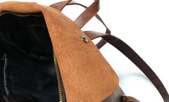 Cool Black Mens Leather Backpack Travel Backpacks School Backpacks for men
