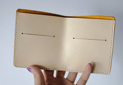 Handmade LEATHER Womens Small Bifold Wallet Leather Small Wallets FOR Women