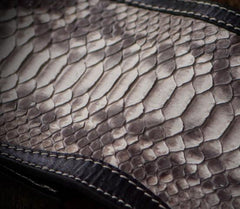men's biker chain wallet​ Handmade Leather Wallet Biker Wallet Snake Skin Wallet Cool Wallets for Men Biker Chain Wallet