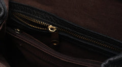 Vintage LEATHER WOMEN Doctor Backpack Purses Black School Backpacks FOR WOMEN