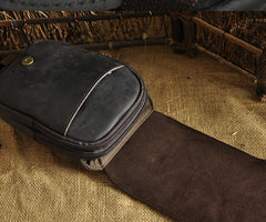 Small Mens Leather Belt Pouch Holster Belt Cases Cell Phone Waist Pouch for Men