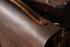 Handmade leather mens Briefcases Messenger bags Vintage Laptop Briefcases Business Briefcases - EverHandmade